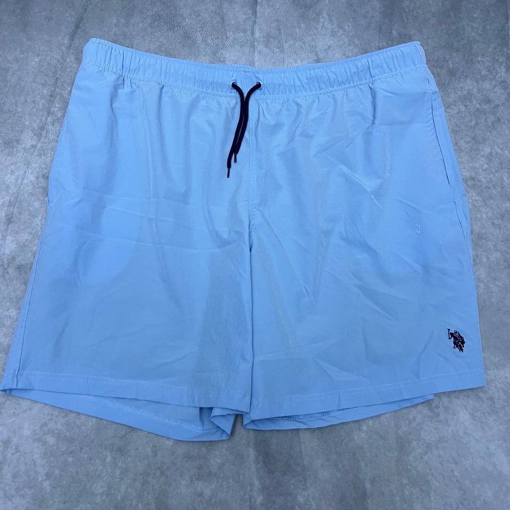 U.S. Polo Assn.‎ Swim Trunks Mens 3XL Blue Excellent Drawstring Pockets Stretch